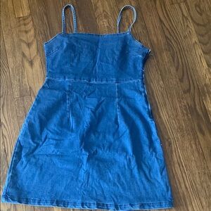 Stylish Blue Denim Dress Forever 21